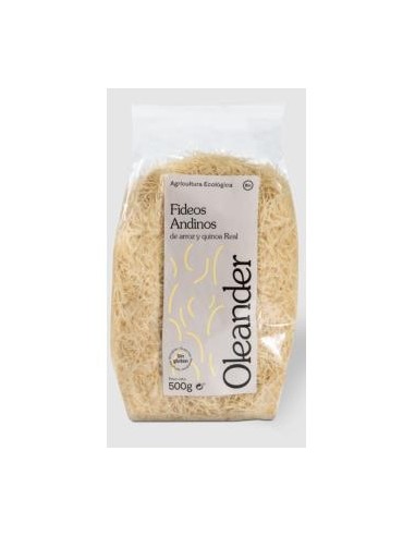 FIDEOS ANDINO DE ARROZ Y QUINOA 500gr. OLEANDER