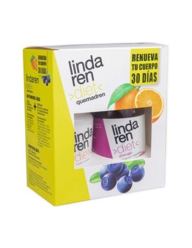 PACK LINDAREN DIET QUEMADREN 30dias ARTESANIA