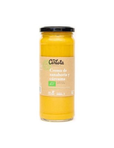 CREMA DE ZANAHORIA Y CURCUMA 450gr. ECO SG VEGAN CARLOTA ORGANIC