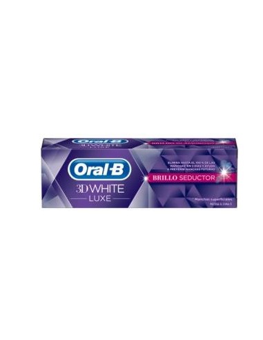 PASTA 3D WHITE LUXE brillo seductor 75ml. ORAL-B