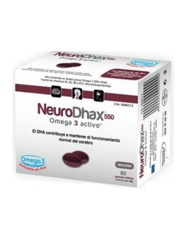 NEURODHAX 550mg. 80cap. EPADHAX