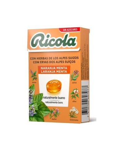 RICOLA CARAMELOS naranja 50gr. S/A