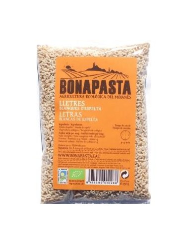 LETRAS DE ESPELTA blancas 250gr. ECO BONAPASTA