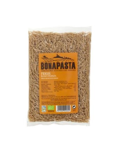 FIDEOS DE ESPELTA blancos 500gr. ECO BONAPASTA