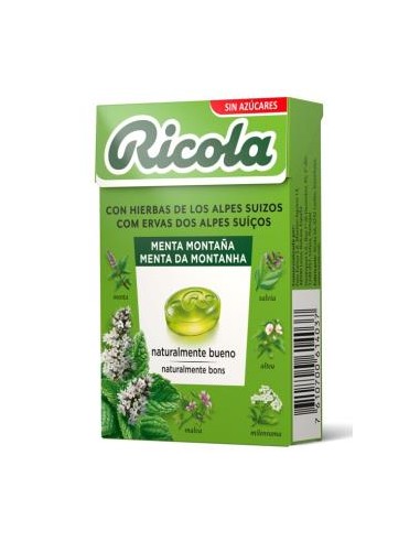 RICOLA CARAMELOS menta montaña 50gr. S/A