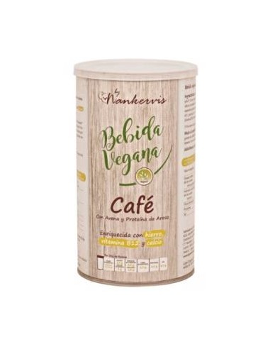 BEBIDA VEGANA cafe con avena y prot. arroz 450gr. NANKERVIS