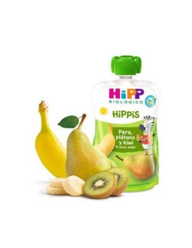 POUCHES DE KIWI PERA Y PLATANO bebibles 100gr. BIO HIPP