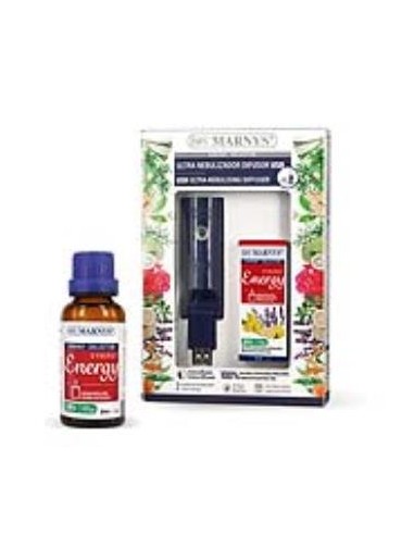 PACK USB ultra nebulizador+synergy energy 30ml. MARNYS