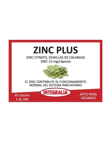 ZINC PLUS 60cap. INTEGRALIA