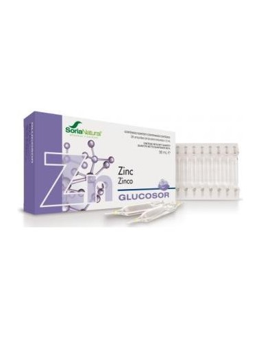 GLUCOSOR zinc 28amp. SORIA NATURAL