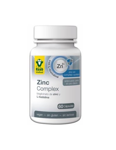 ZINC COMPLEX 500mg 60cap. SG VEGAN RAAB VITALFOOD