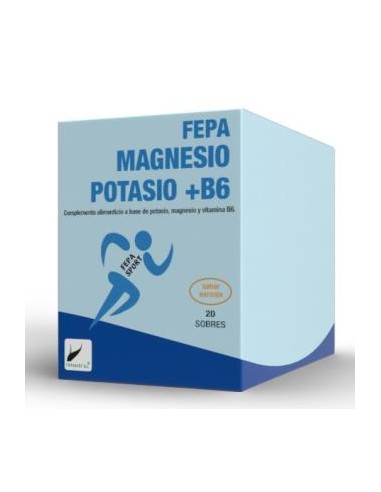 FEPA SPORT magnesio+potasio+B6 naranja 20sbrs. FEPADIET