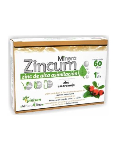 MINERALINE ZINCUM 60cap. PINISAN