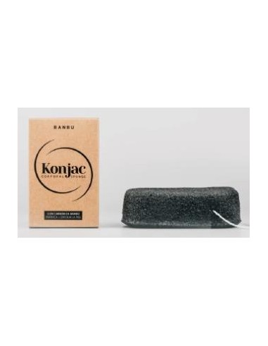 KONJAC esponja corporal exfoliante negra 5gr. BANBU