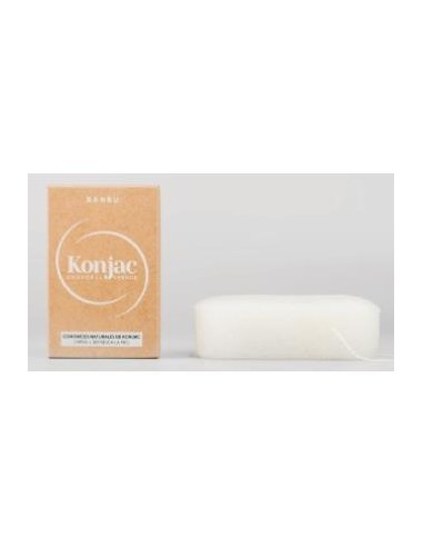 KONJAC esponja corporal exfoliante blanca 5gr. BANBU