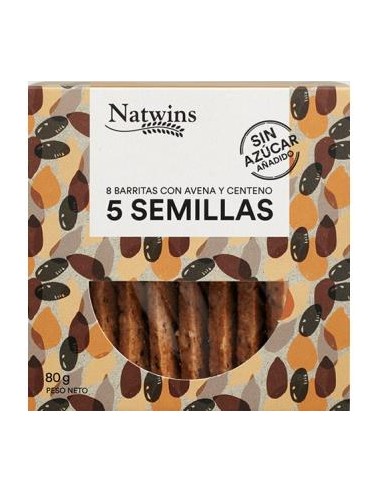 BARRITAS DE 5 SEMILLAS 80gr. NATWINS