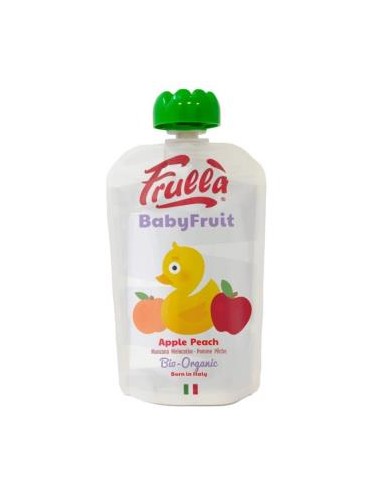 BABY PURE DE MANZANA Y MELOCOTON 10 uds x 100 gr BIO FRULLA