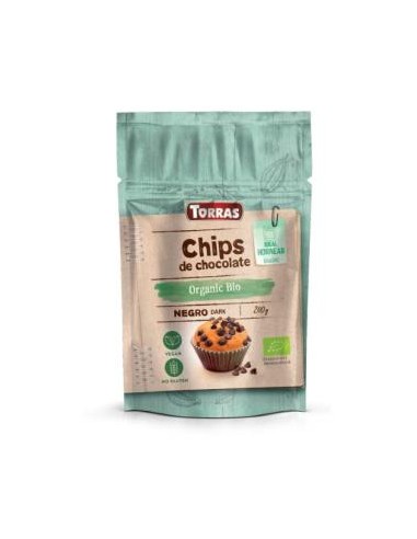 CHIPS DE CHOCOLATE NEGRO mini 200gr. BIO SG VEGAN TORRAS