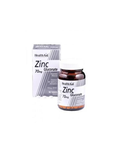 GLUCONATO DE ZINC 90comp. HEALTH AID