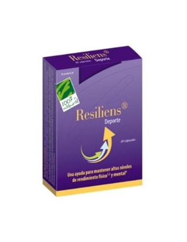 RESILIENS DEPORTE 30cap. CIEN POR CIEN NATURAL