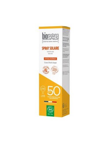 SPRAY SOLAR SPF50 crema 90ml hipoalergenica. BIO BIOREGENA