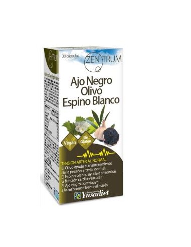 ZENTRUM AJO NEGRO-OLIVO-ESPINO 30cap.