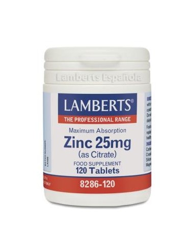 ZINC 25mg. 120comp LAMBERTS