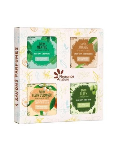 COFRE 4 JABONES PERFUMADOS 4x100gr. FLEURANCE NATURE