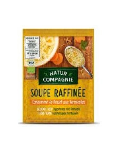 SOPA DE POLLO con fideos 12sbrsx40gr. NATUR COMPANIER