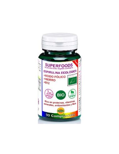 ESPIRULINA + AC. FOLICO superalimentos BIO 90comp. ROBIS