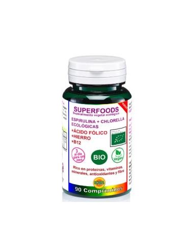 ESPIRULINA + CHLORELLA superalimentos BIO 90comp. ROBIS