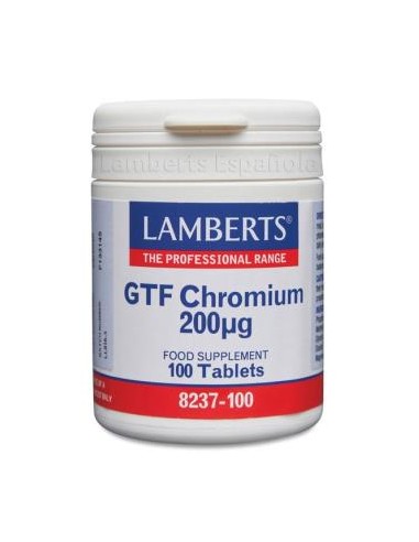 CROMO GTF 200 mcg. 100 cap. LAMBERTS