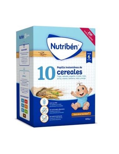 NUTRIBEN PAPILLA 10 CEREALES 600gr.