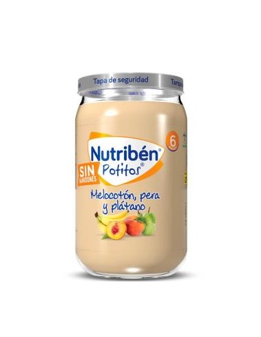 NUTRIBEN POTITO MELOCOTON PERA PLATANO 235gr.+6m