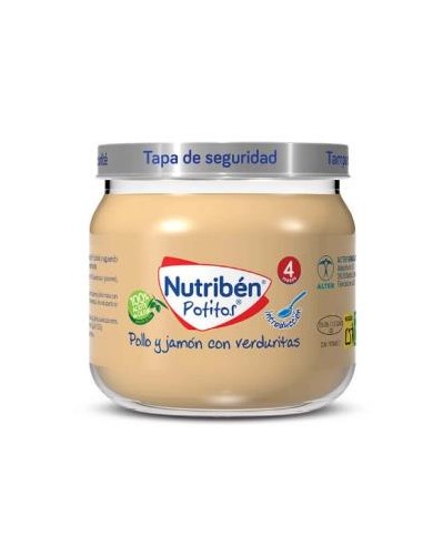 NUTRIBEN POTITO POLLO JAMON VERDURITAS 120gr.+4m**