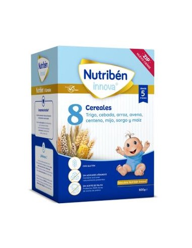 NUTRIBEN PAP INNOVA 8 CEREALES 600gr.