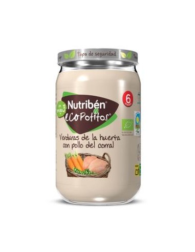 NUTRIBEN ECO POTITO POLLO CORRAL VERDURAS 235g +6m