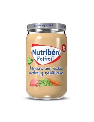 NUTRIBEN POTITO TERNERA-JUDIAS V-ZANAHORIA 235gr.