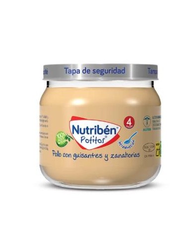 NUTRIBEN POTITO POLLO-GUISANTES-ZANAHORIAS 120gr.