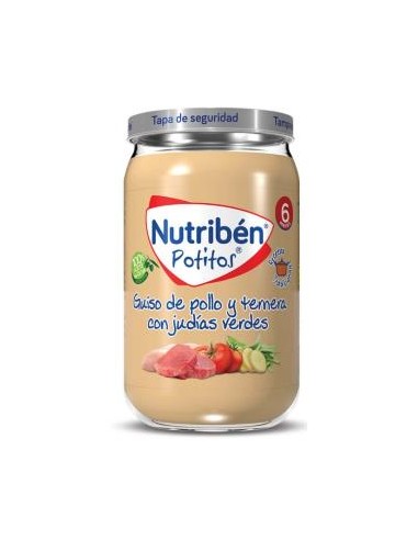 NUTRIBEN POTITO GUISO POLLO TERNERA JUDIAS 235gr.