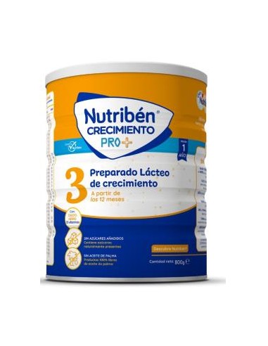 NUTRIBEN CRECIMIENTO LECHE 3 800gr.