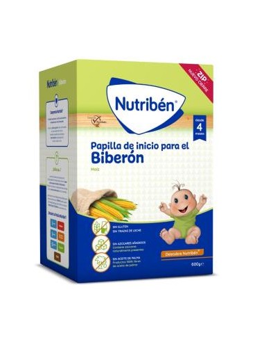 NUTRIBEN INICIO BIBERON PAPILLA S/GLUTEN 600gr.