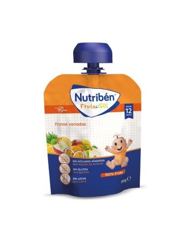 NUTRIBEN FRUTA AND GO FRUTAS VARIADAS 90gr.