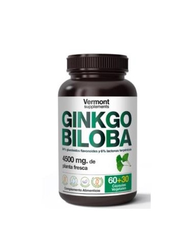 GINKGO BILOBA 60+30vcap. VERMONT SUPPLEMENTS