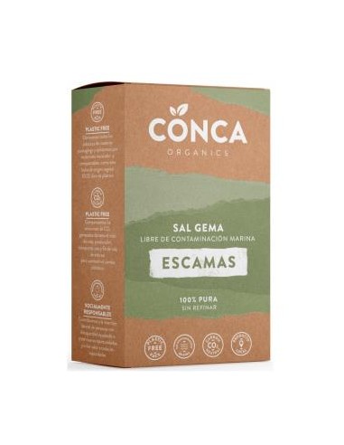 SAL DE MANANTIAL GEMA ESCAMAS blancas 125gr. CONCA ORGANICS