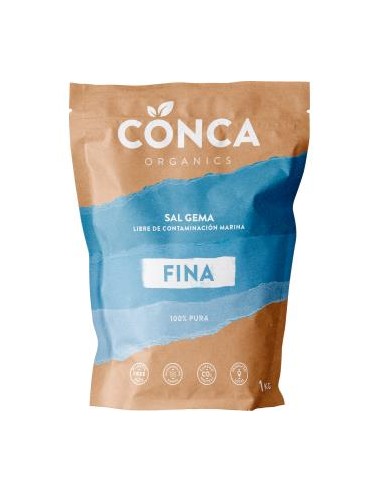 SAL DE MANANTIAL GEMA fina 1kg. CONCA ORGANICS