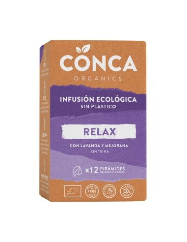 RELAX infusion 12piramides. ECO CONCA ORGANICS