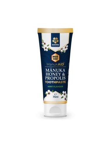 MIEL DE MANUKA MGO 550+ dentifrico propolis 75ml. MANUKA NEW ZELAND