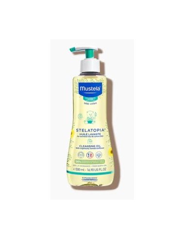 STELATOPIA aceite baño-ducha bebe-niño 500ml. MUSTELA