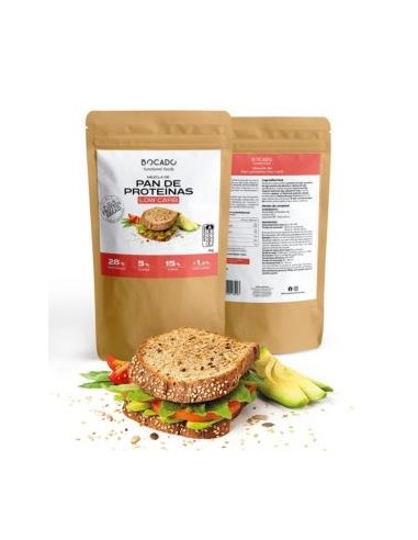 MEZCLA PAN DE PROTEINAS LOW CARB high protein 1kg. BOCADO